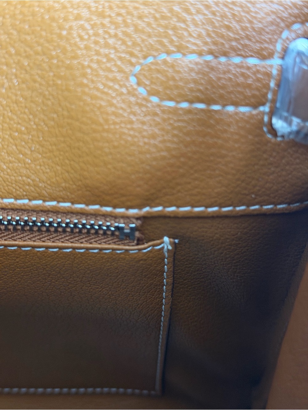 H Birkin Cargo 35 Gold Swift Gold-Ecru Toile H Canvas PHW sold out runway travel - Picture 10 of 14